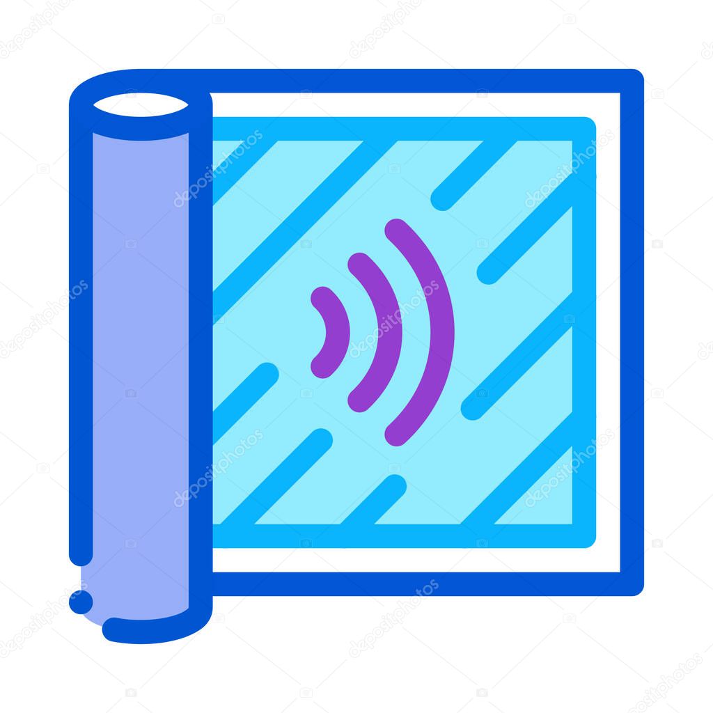 degree of audibility icon vector outline illustration