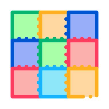 Renkli twister oyun ikonu vektörü. Renkli hortum oyunu işareti. renk sembolü çizimi