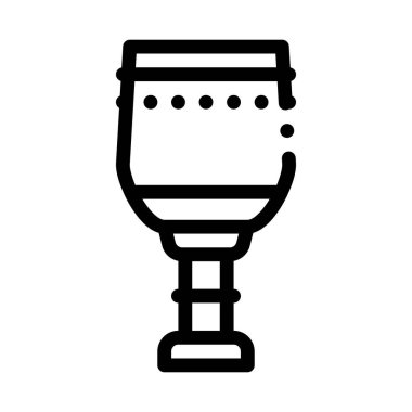 Kilise ikon vektöründe kutsal su. Kilise işaretinde kutsal su. izole edilmiş sınır sembolü çizimi