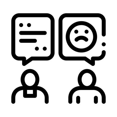 Rahip ikon vektörüne itiraf. Papaza itiraf imzası. izole edilmiş sınır sembolü çizimi