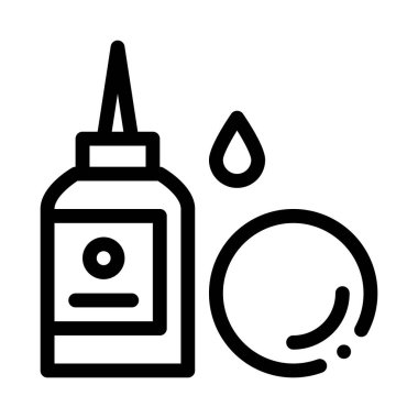 Göz damlası ikon vektörü. Göz damlası işareti. izole edilmiş sınır sembolü çizimi