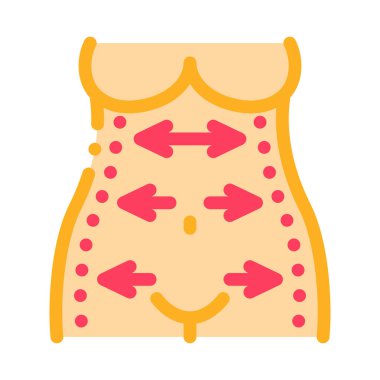 Vücut kaldırma ikonu vektörü. Vücut kaldırma işareti. renk sembolü çizimi