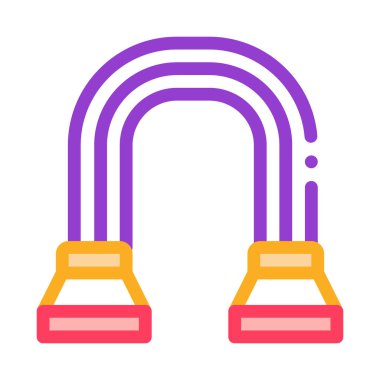 omuz genişletme simgesi vektörü. Omuz genişletme işareti. renk sembolü çizimi