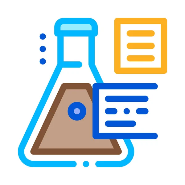 Vector Icono Estudio Gas Vitro Signo Estudio Gases Vitro Ilustración — Archivo Imágenes Vectoriales