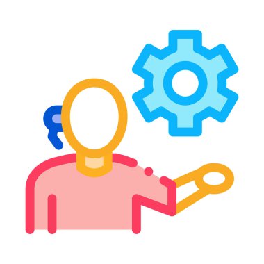 Masa başı telefon ayarları simge vektör taslağı çizimine yardım et