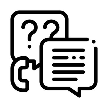 telefon yardım hizmeti simgesi vektör çizimi illüstrasyonu