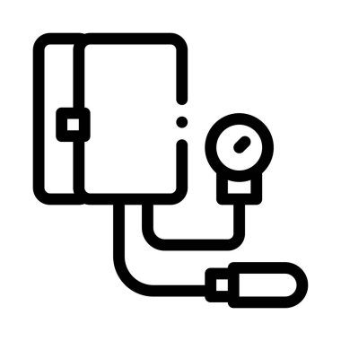 Basınç tonometresi vektör illüstrasyonunu ölçmek için aygıt