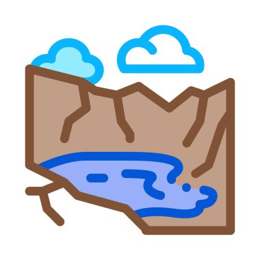 Rock camber simgesi vektör çizimi çizimi