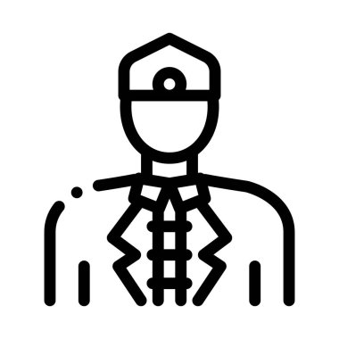 Malezyalı erkek simgesi vektör çizimi çizimi