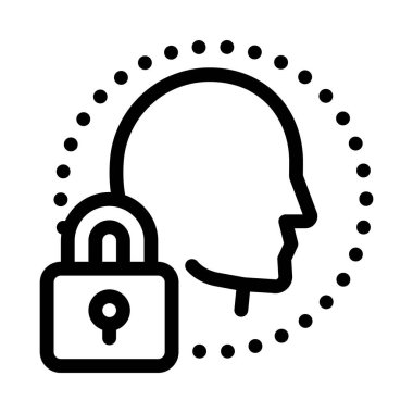 İnsan bağışıklık koruma ikonu vektör çizelgesi çizimi