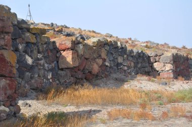 Metzamor duvar bölümü. Ermenistan