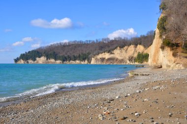 Ücretsiz beach için yapılan Mussera. Abhazya