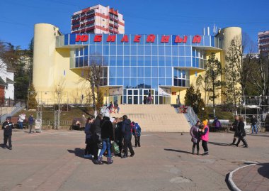 Soçi, Rusya - 16 Şubat 2017: Evi kültür 