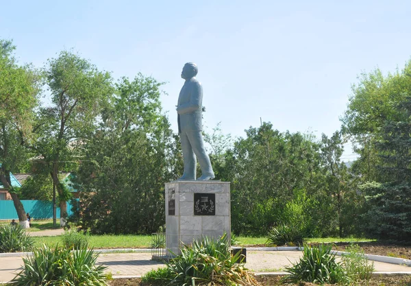 Gorodovikovsk Russia May 2018 Monument Basan Badminovich Gorodovikov Hero Soviet — 图库照片
