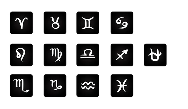 Souhvězdí Hadonoše. 13 znamení zvěrokruhu horoskop ručně kreslenou vektorové — Stockový vektor