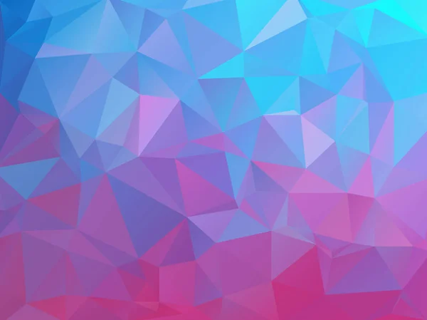 Fondo poligonal natural abstracto. Colores brillantes suaves del azul turquesa al púrpura — Vector de stock