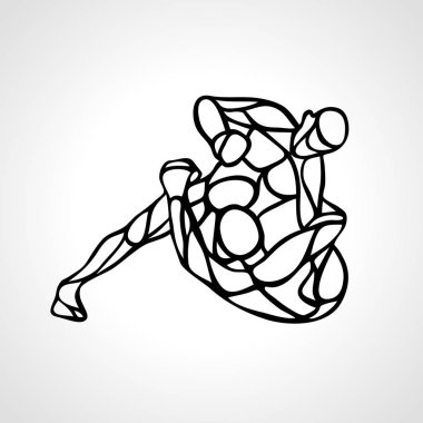 MMA savaşçıları siluet. Boks yumruk vektör simgesi