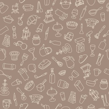 Tencere farklı tipleri ile Seamless Modeli.