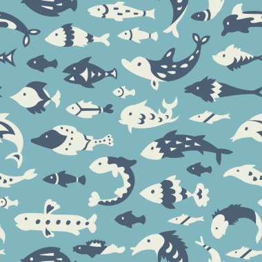 Deniz balıkları ile Seamless Modeli.