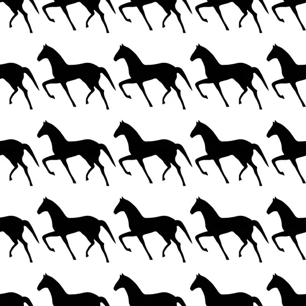 Modèle sans couture avec cheval . — Image vectorielle