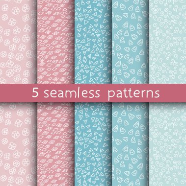 arka plan için 5 evrensel desenler.