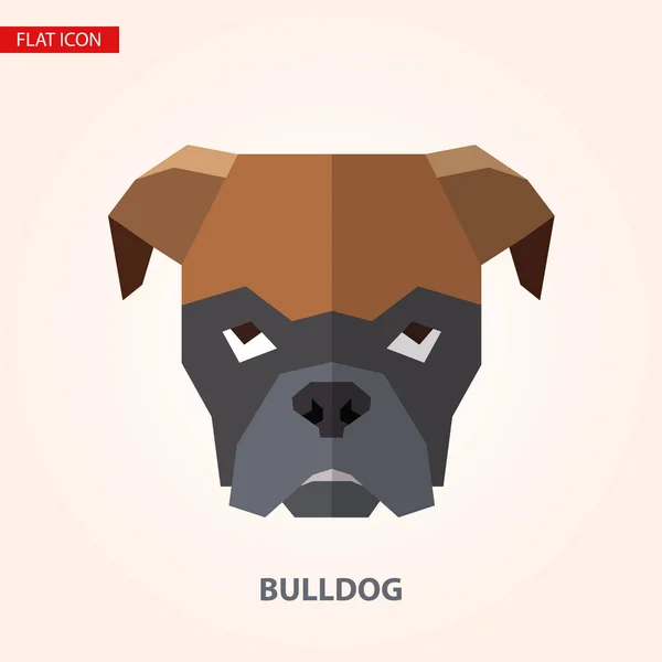 Bulldoggen-Vektor-Illustration. — Stockvektor