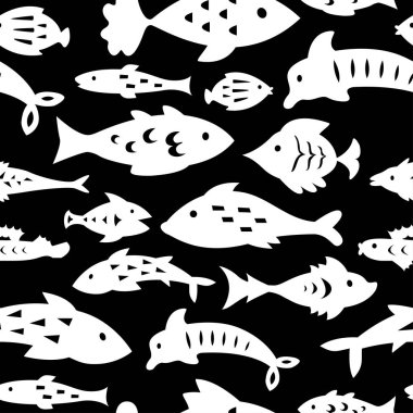 Deniz balıkları ile Seamless Modeli.