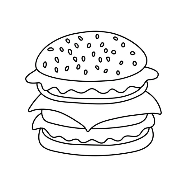Символ вектора гамбургера . — стоковый вектор