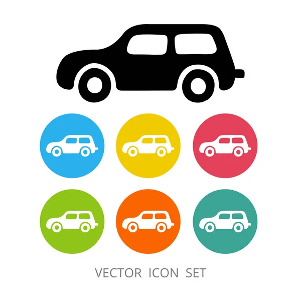 Conjunto de iconos de coche . — Vector de stock