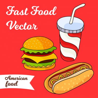 Lokanta kartıyla (hamburger, sosisli sandviç ve alkolsüz içecek su bardağı wi