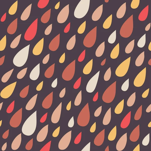 Seamless pattern with rain drops. — Stock Vector