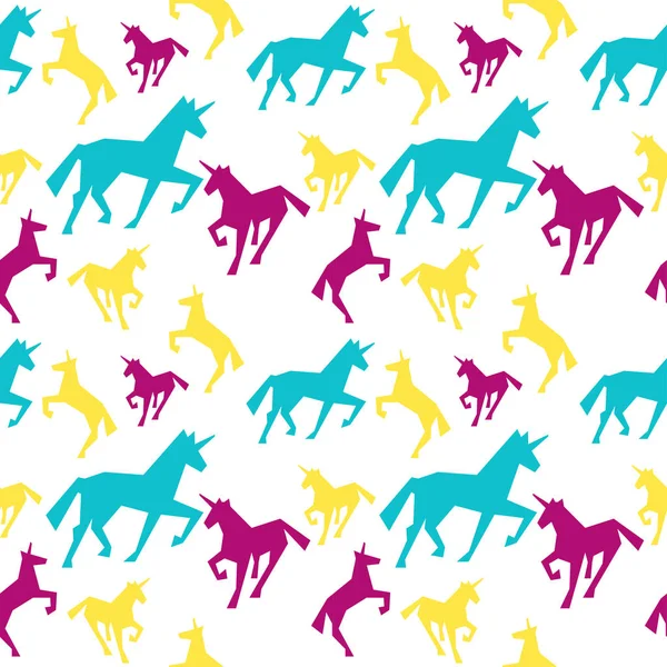 Unicorn motif sans couture . — Image vectorielle