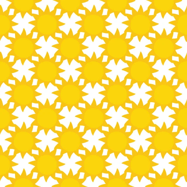 Summer sun seamless pattern can be used for wallpaper, pattern f — Stock Vector