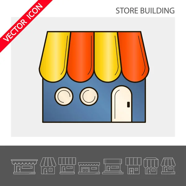 Icona del negozio . — Vettoriale Stock