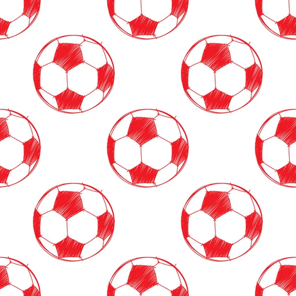 Soccer ball mönster. — Stock vektor
