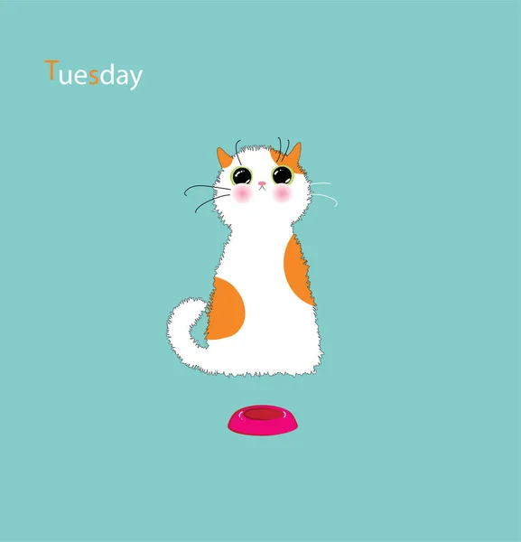 Jours de chaton ludique — Image vectorielle