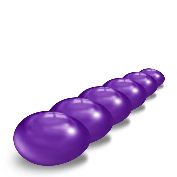 3D paasei inviolet kleur — Stockfoto