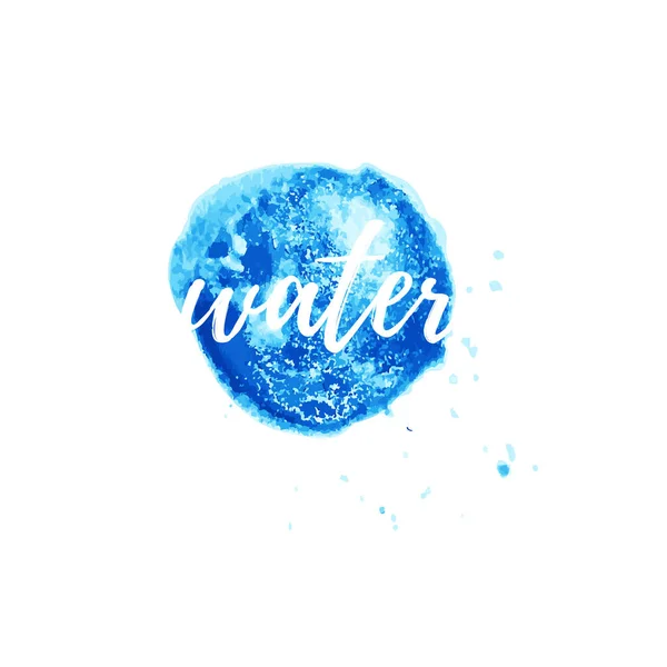 Vektor-Wasser-Logo für Wellness-Unternehmen im Corporate Style, Wellness-Salon, Ökologie-Unternehmen. — Stockvektor