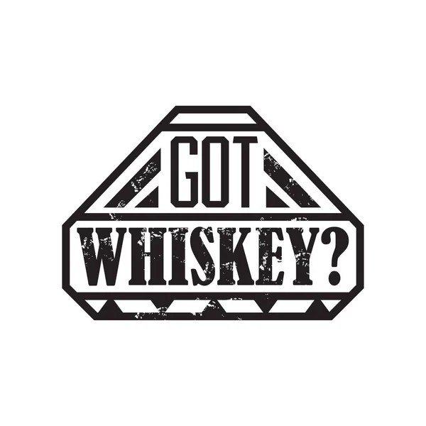 Insignia vector de whisky — Vector de stock