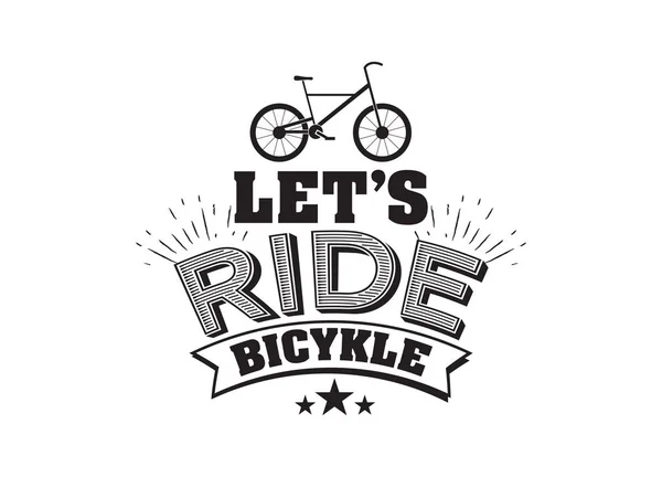 Emblème de vélo — Image vectorielle