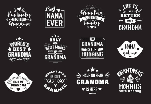 Лучшая бабушка, написанная белым от руки
