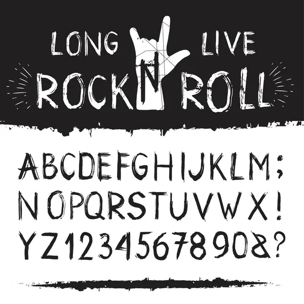 Fonte Rocknroll alphabet — Image vectorielle