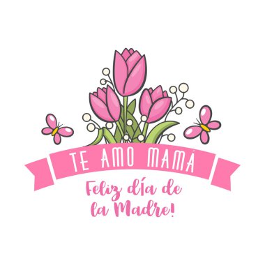 İspanyol anne gün tebrik