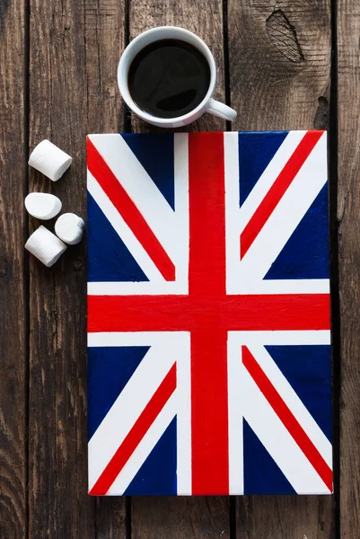 Büyük Britanya ve Kuzey İngiltere bayrağı boyalı — Stok fotoğraf