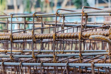 closeup Tec. içinde Beton inşaat demiri için kullanılan çelik yatak