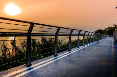 Yol bisikleti Mekong Nehri Nakhon Phanom, Th kıyısında