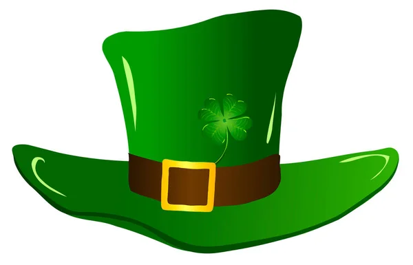 Ilustración vectorial. Día de San Patricio. Sombrero verde . — Vector de stock