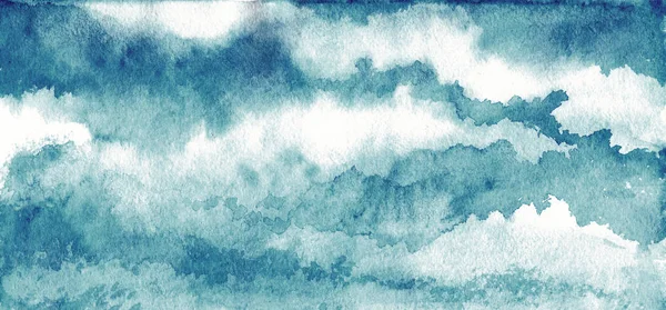 Céu em aquarela — Fotografia de Stock