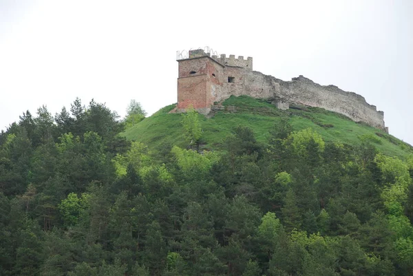 Obornni стіни Замковій горі — стокове фото