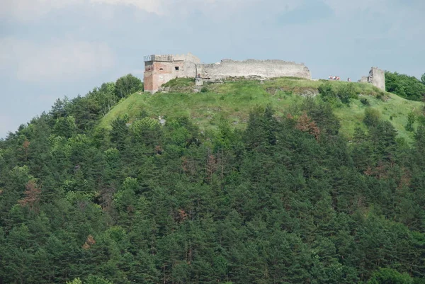 Obornni стіни Замковій горі — стокове фото